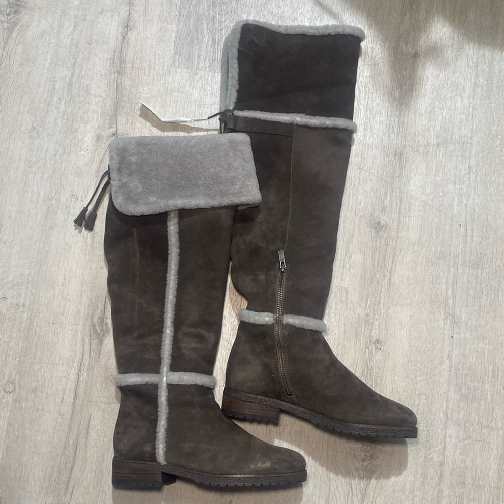 Frye Tamara Shearling Over-The-Knee Boots